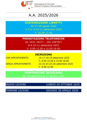 NUOVO ANNO ACCADEMICO