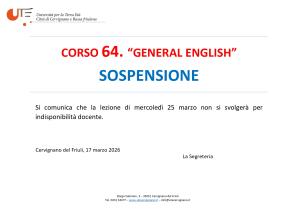 Sospensione corso