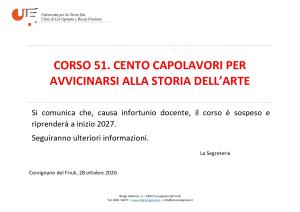Sospensione corso